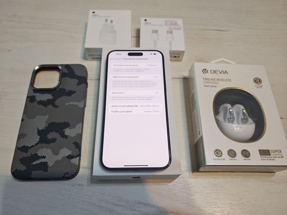 Бартер Отличен iPhone 15 Pro Max 256 GB