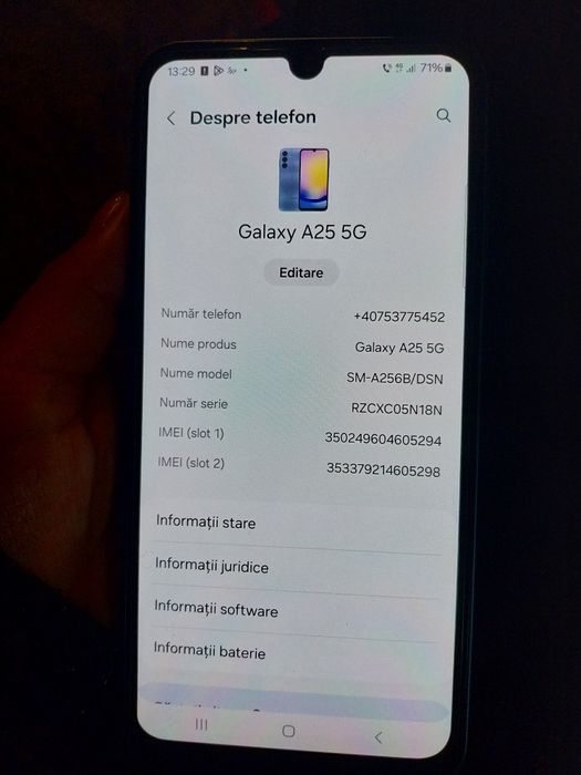 Vand telefon samsung a25 5g