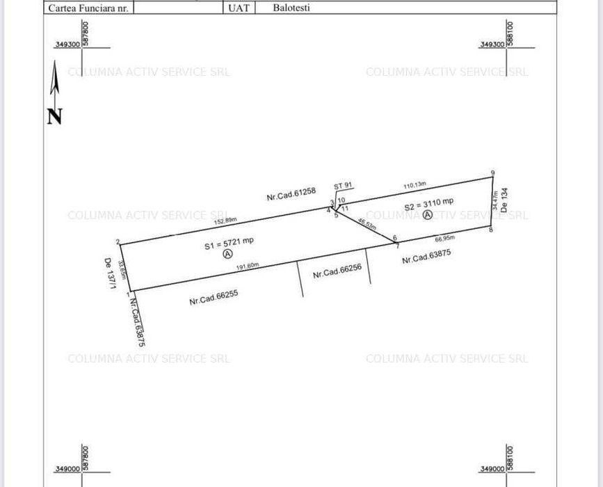 Balotesti Lacul Vlasia 3300mp 18900 euro (optional de inchiriat)
