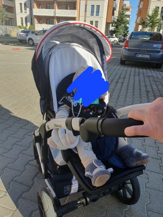 Carucior Krausman 3 in 1 Poema Navy