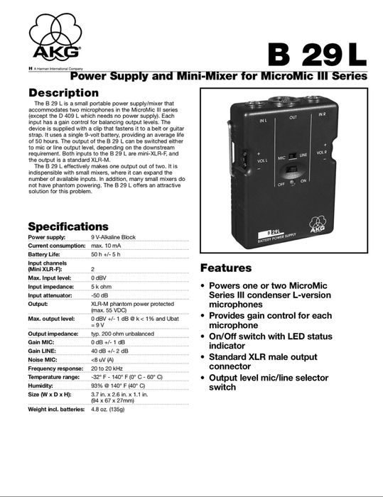 Vând 2 Phantom Power Supply AKG