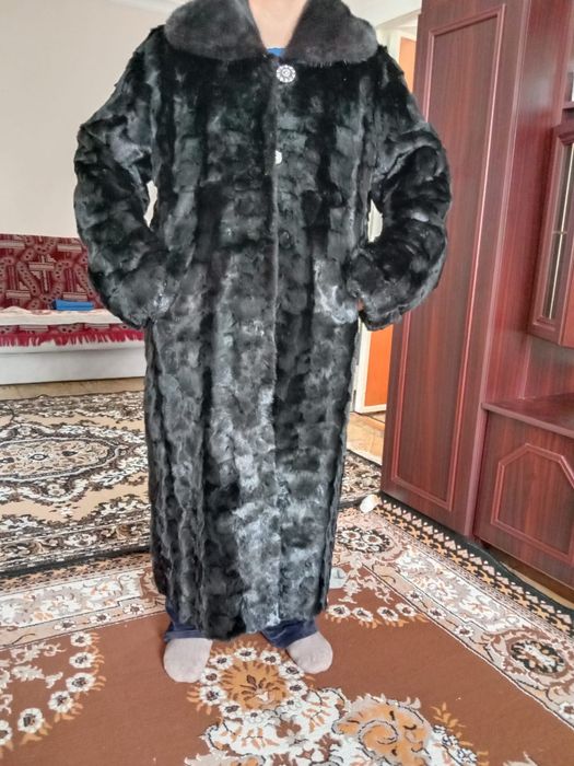 Норковая шуба кусковая