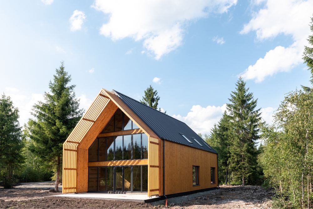 Cabana/ Casa de vacanta noua, standard NZeb Calatele Padure Belis