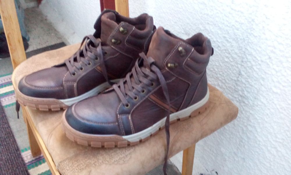 MatStar Мъжки зимни боти Естествена кожа 42-43