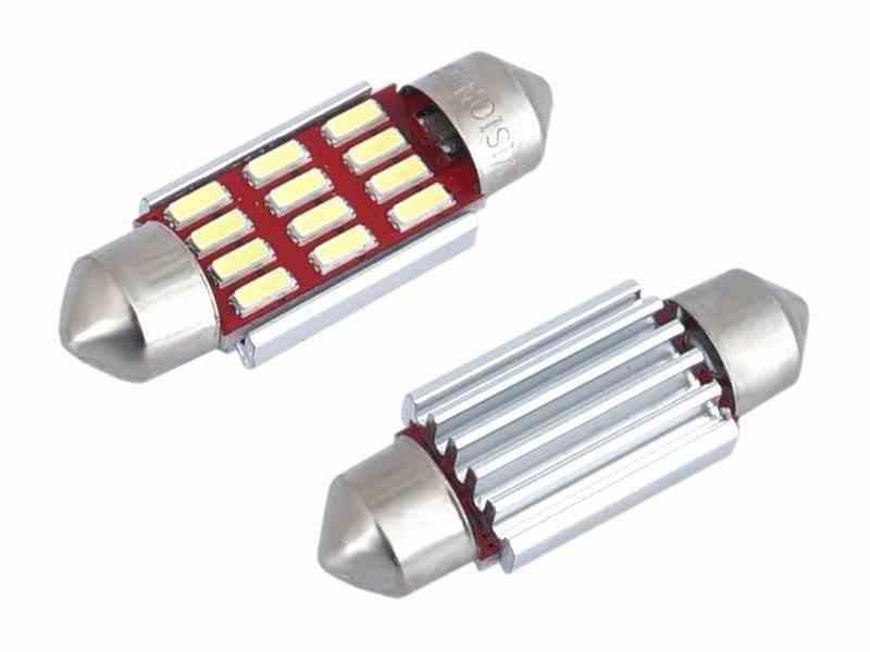 лампа vision festoon sv8.5 36mm 12 / 24v 12x 4014 smd led, canbus, ...