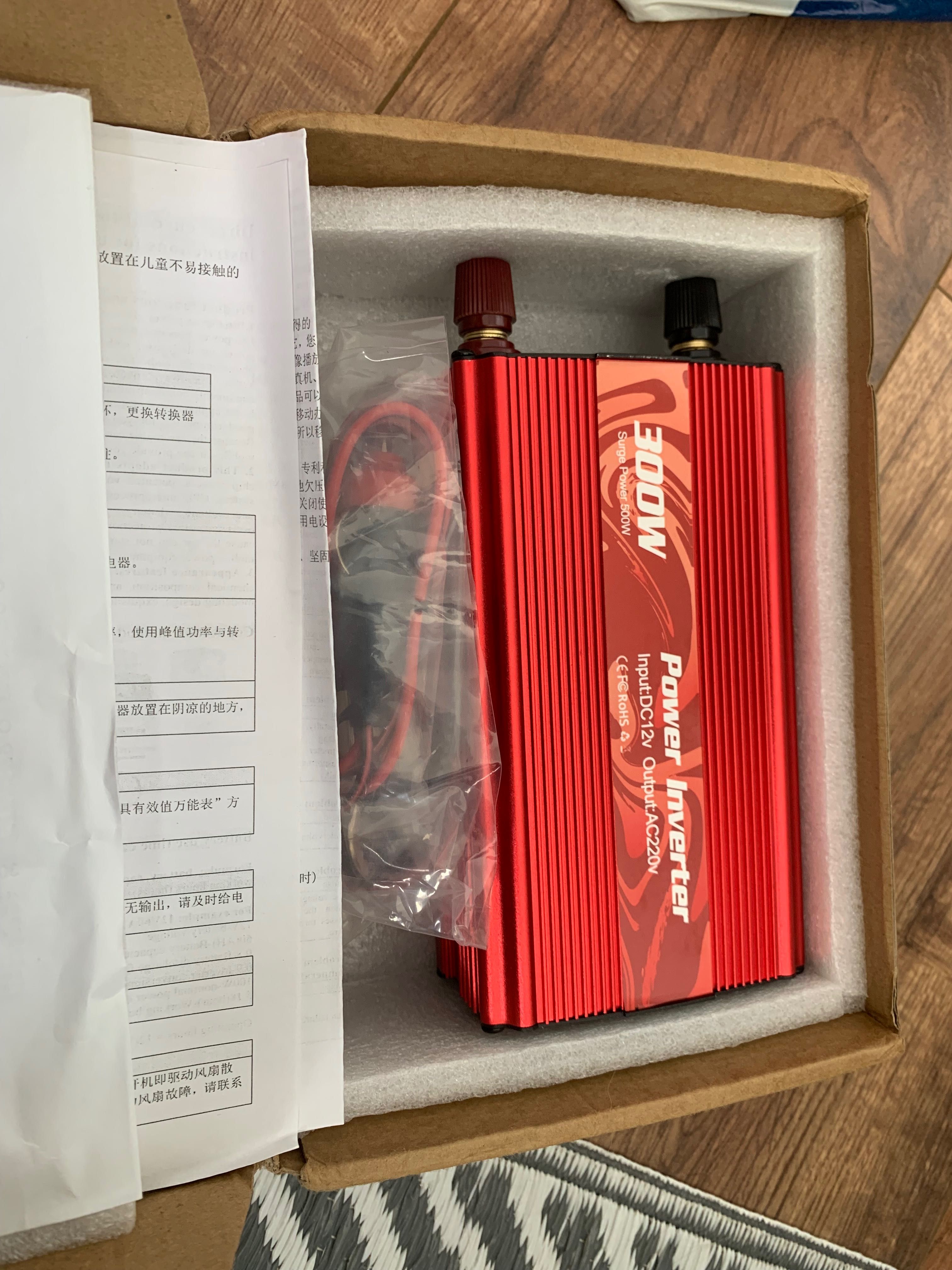 Инвертор 12v - 22v 300W (max 600W) с USB
