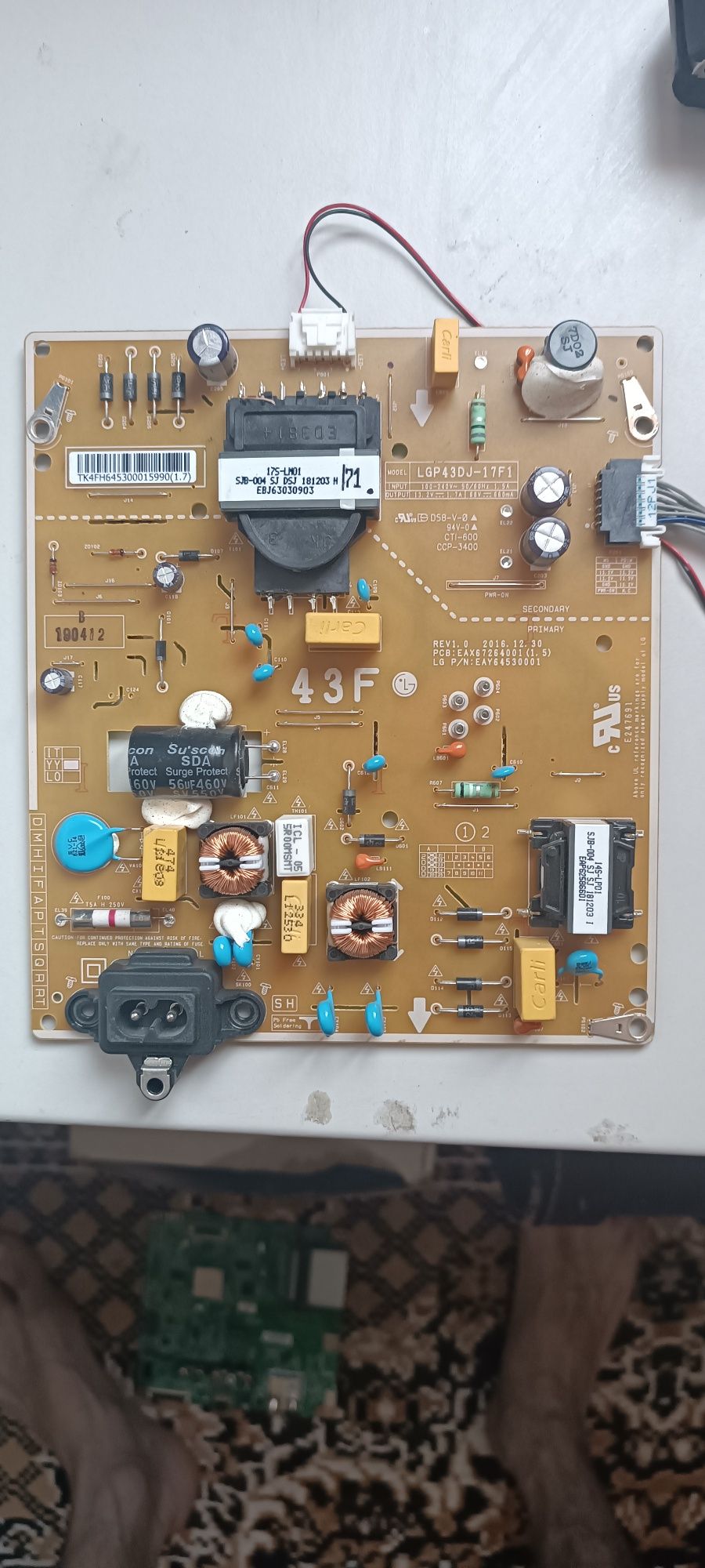 Плата LG 43 LK5910PLK смарт