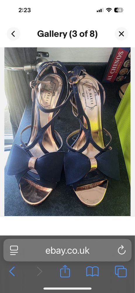 Ted Baker 39-40 номер сандал в тъмно синьо