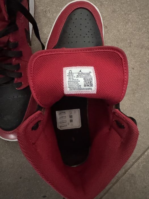 Sneakers Air Jordan mid, black & red
