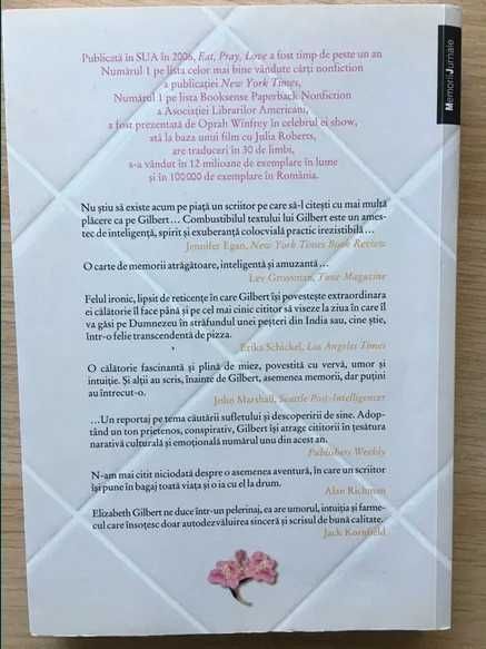 Mananca, Roaga-te, Iubeste de Elizabeth Gilbert