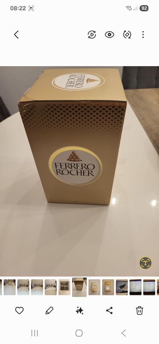 Set de pahare de sampanie de sticla placate cu aur de 17,7 K