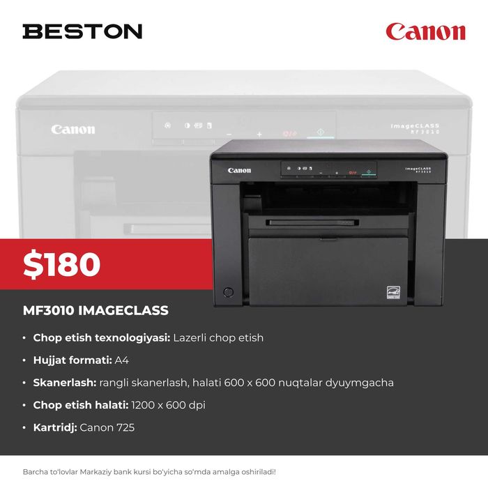 Printer CANON MF3010 Imageclass