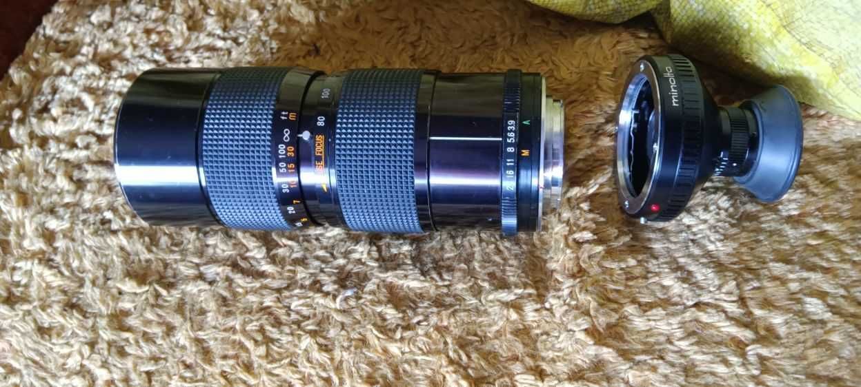 Фото обектив Japan, ZOOM, може с приставка за превръщане в далекоглед