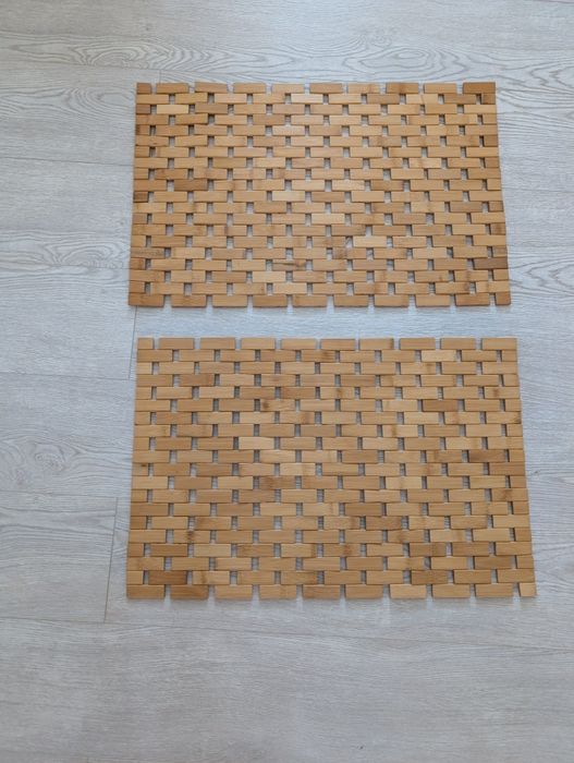 Covorașe baie lemn bambus 60x40