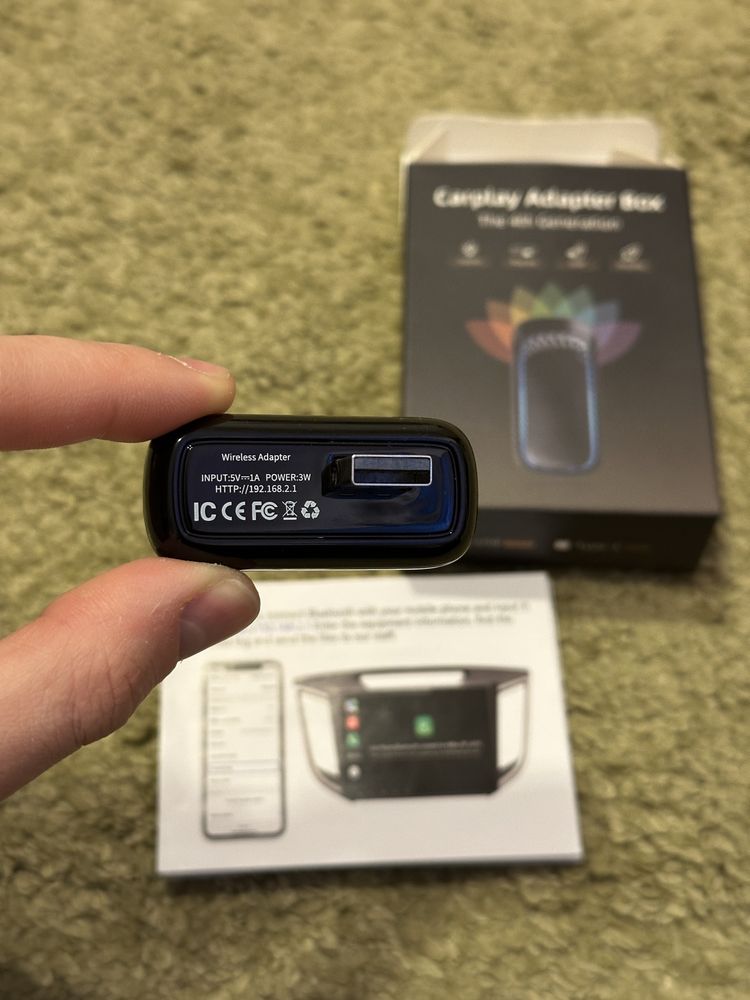 Adaptor wireless Apple CarPlay