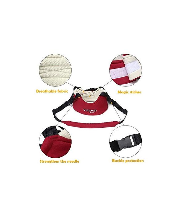 Ham reglabil pentru mersul bebelusilor 8-18 luni, rosu, Vicloon