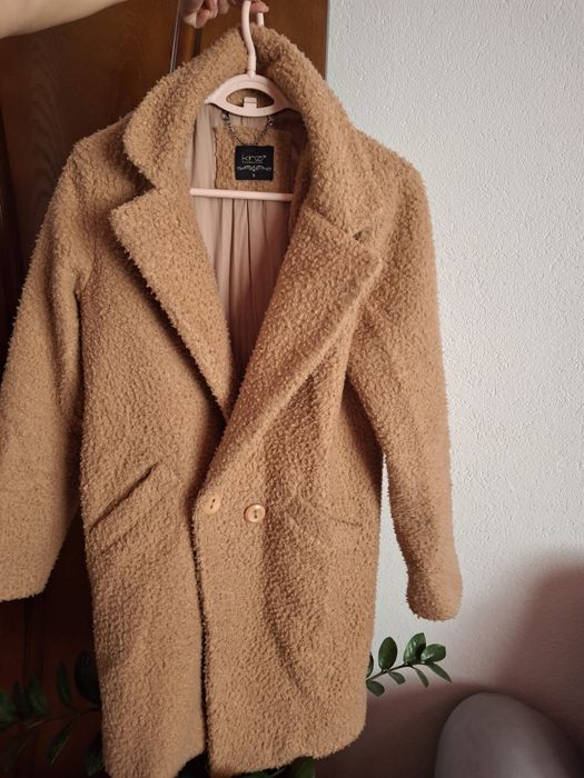 Дамско кафяво палто