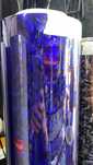 Folie colant Albastru holografic - insertie metalica in el bubble free