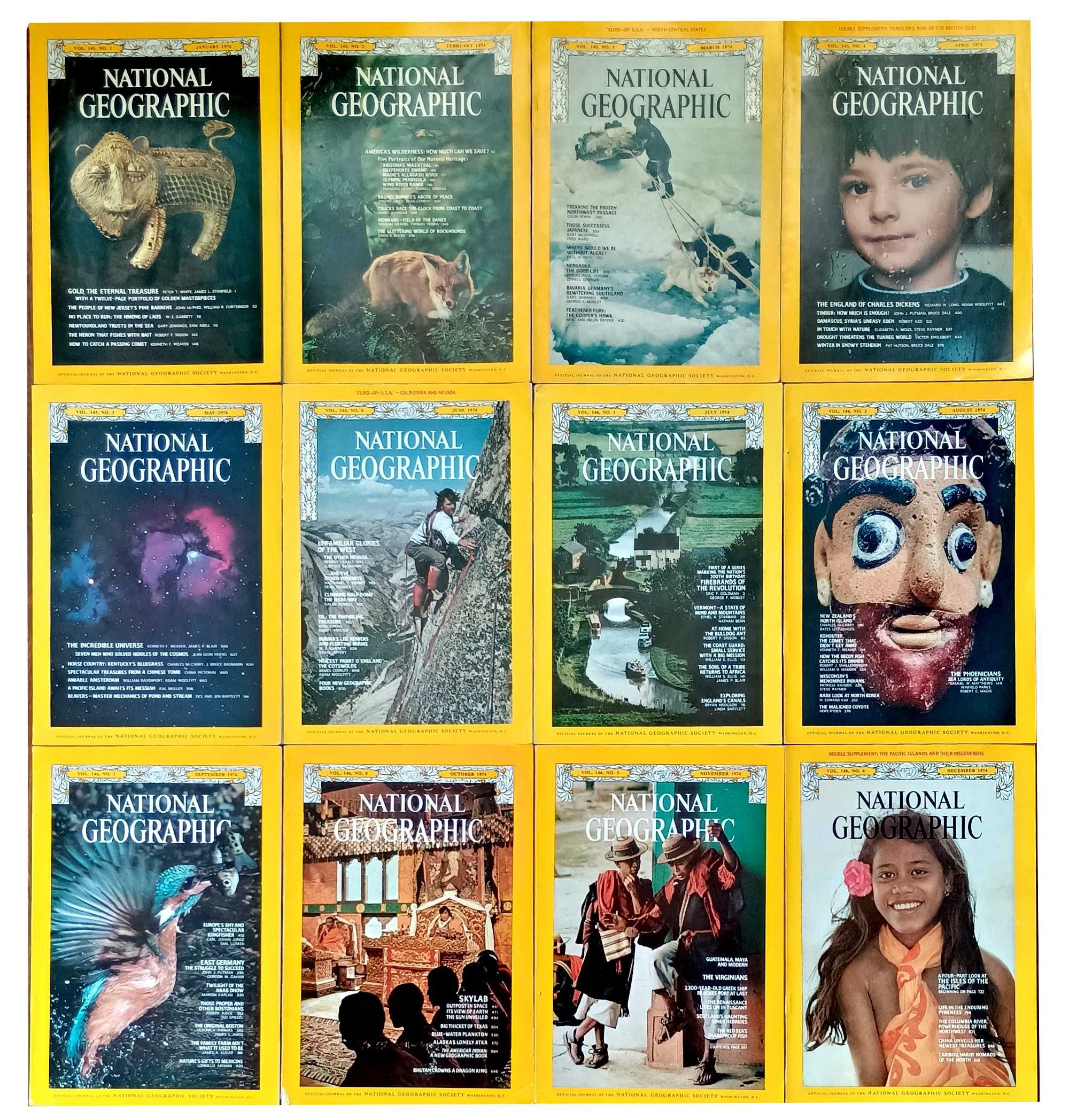 Colecție National Geographic (1969 - 1982, 168 numere)