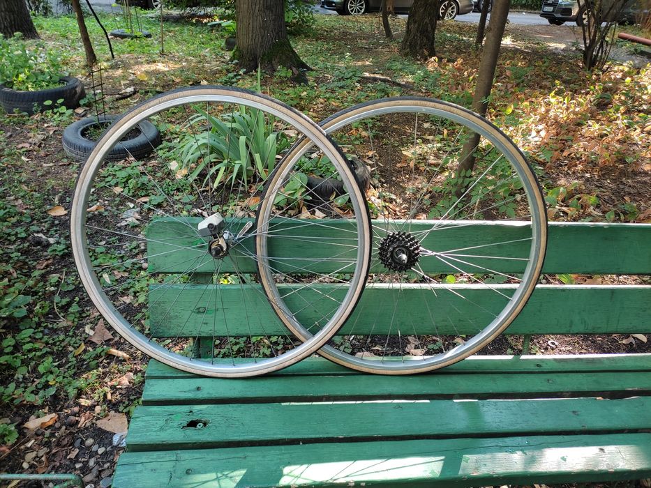 Roți bicicletă cursieră vintage