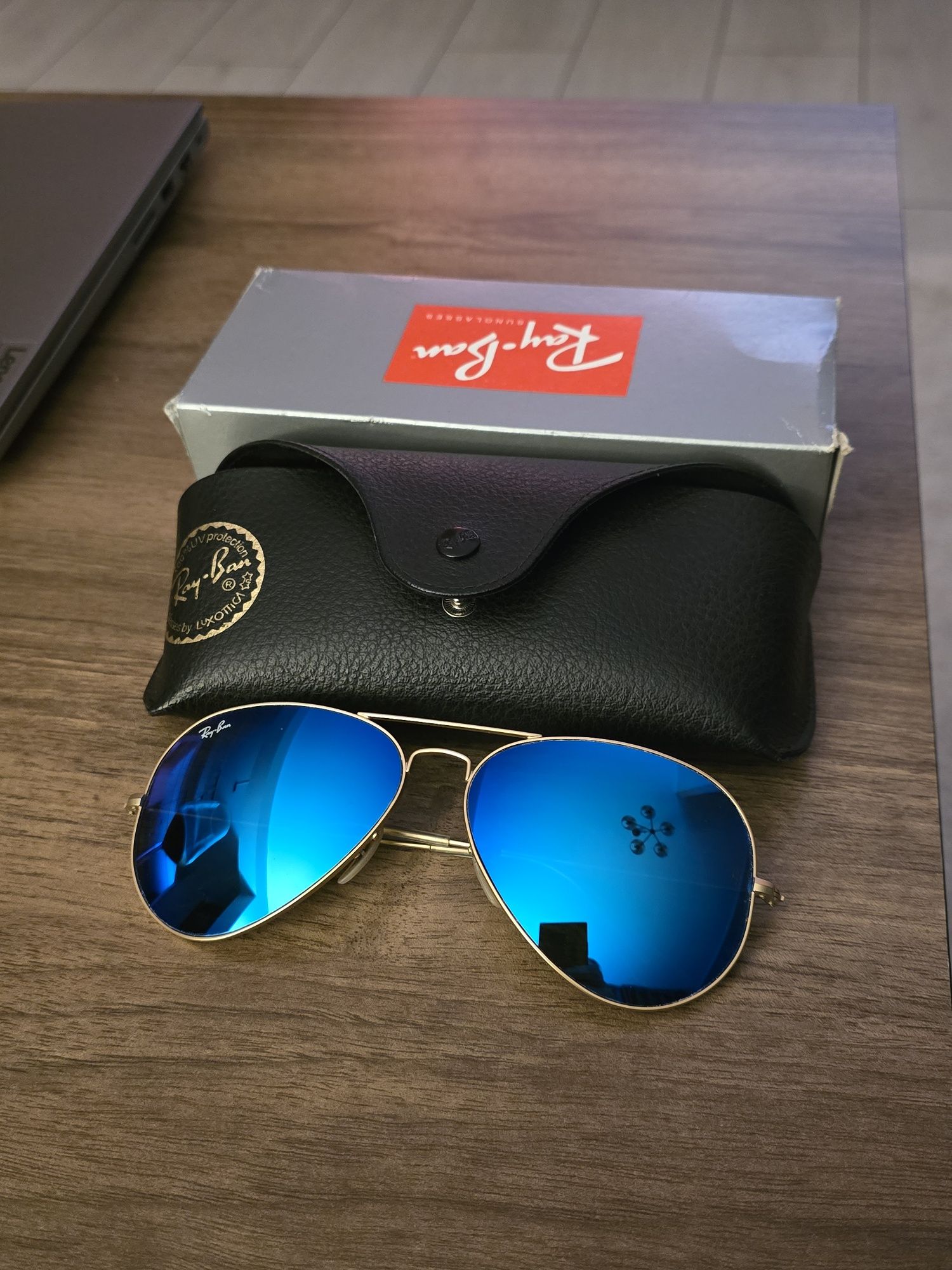 Ochelari Ray Ban albastri 58mm