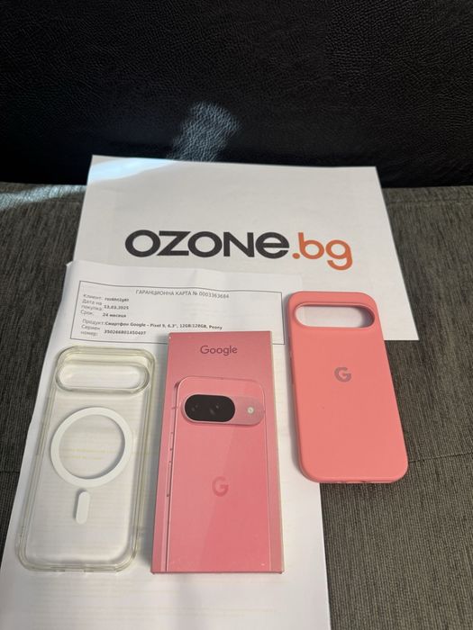 КАТО НОВ 128GB Gogle Pixel 9 Озон Гаранция 2027г. PINK | Розов