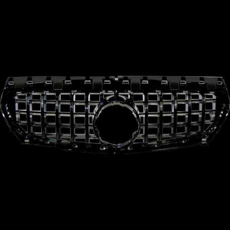 Черна решетка тип GT за Mercedes CLA W117 17-19 без отвор за камера