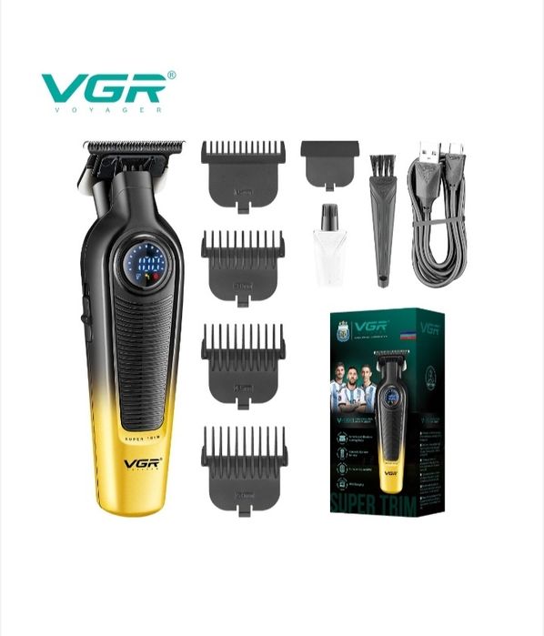 Aparat de tuns VGR, taiere precisa, display digital LCD, reincarcabil,