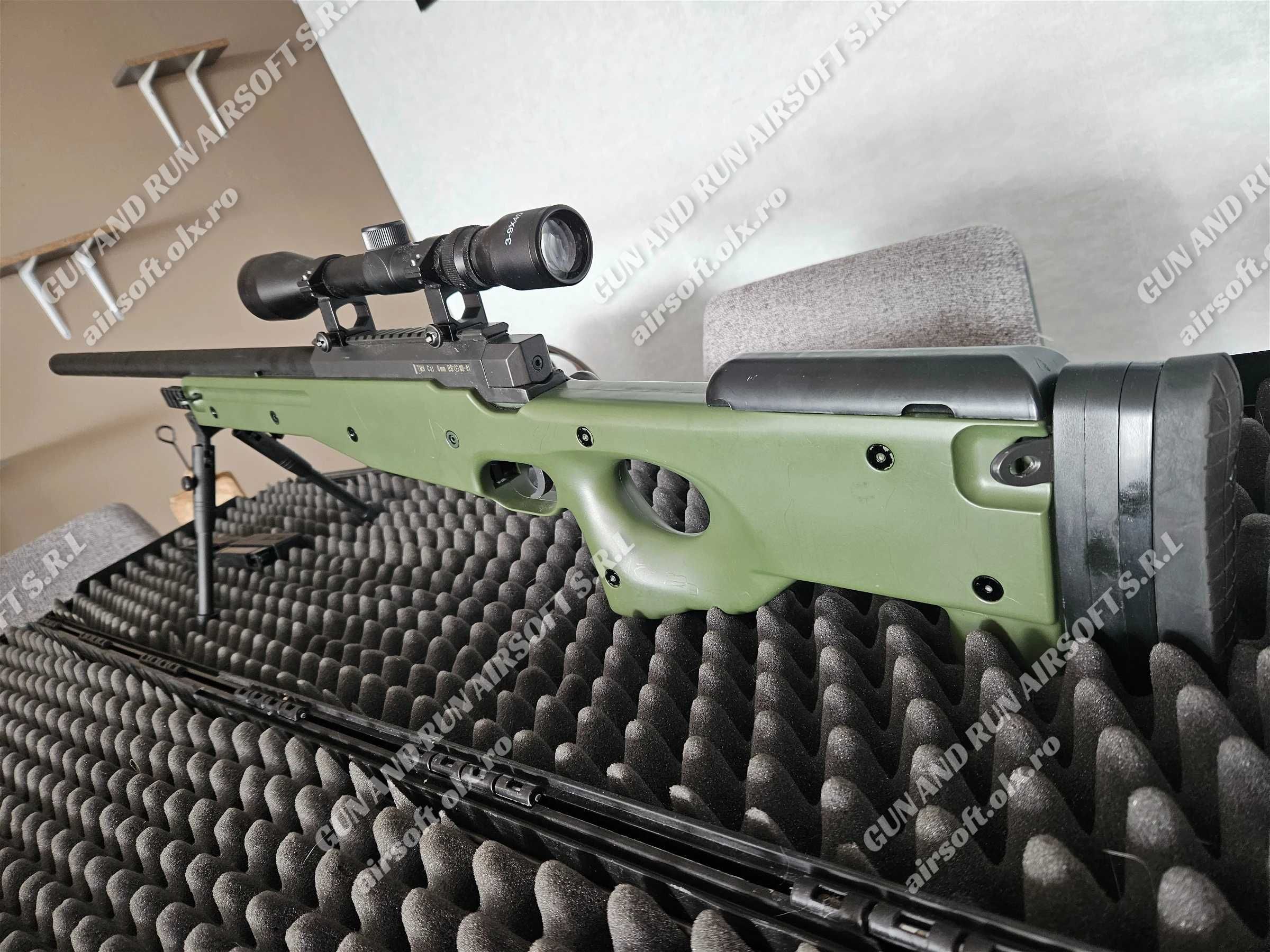 Pusca Cu Luneta AIRSOFT PUTERNICA!! - AWP - NOUA - 220m/s - SniperARC