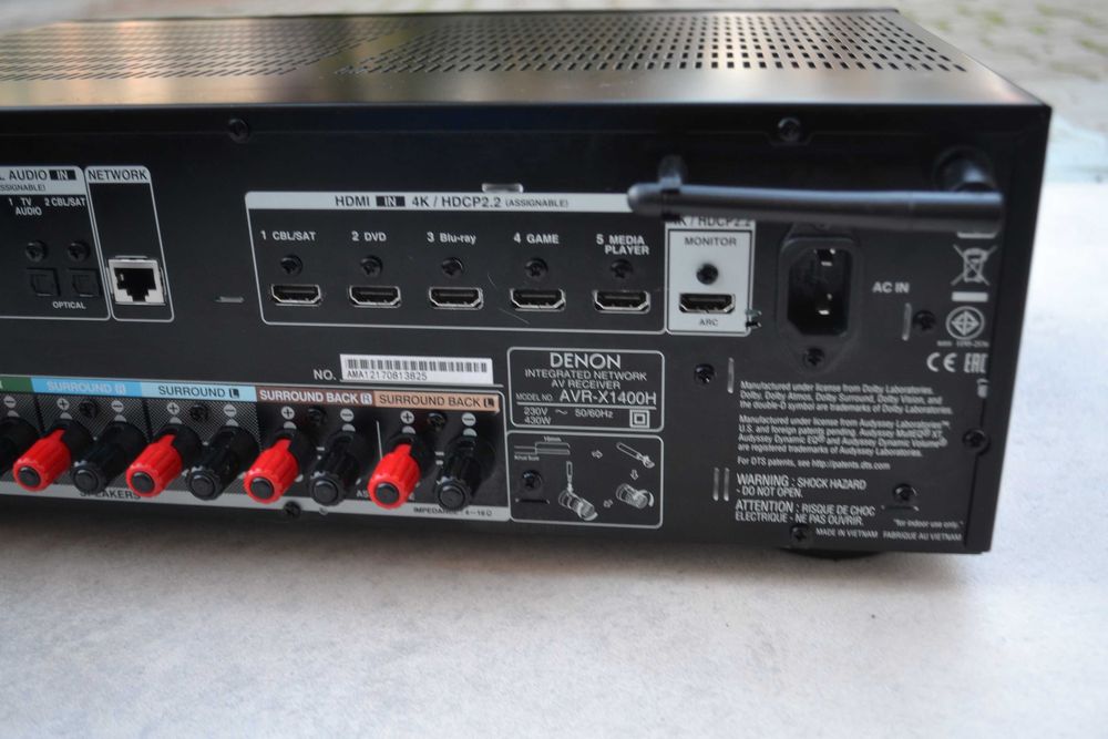 Amplificator Denon AVR X 1400 H cu Bluetooth /HDMI