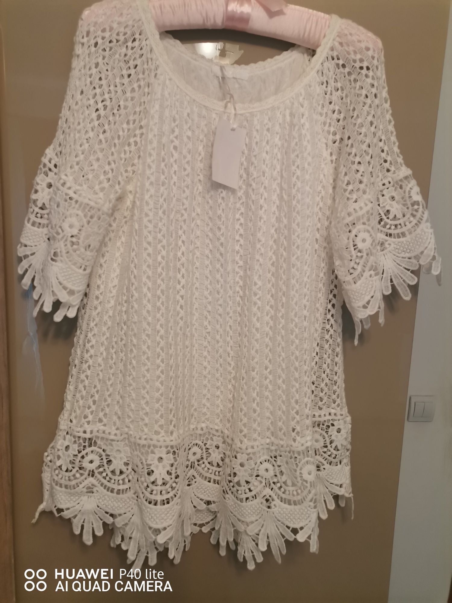 Blugi și bluza dantela mar 48