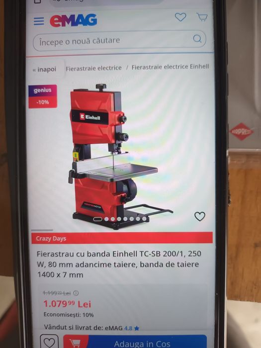 Fierăstrău cu banda pt lemn