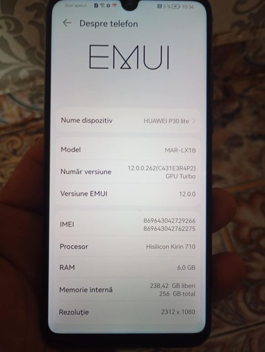 Vând Huawei p30 lite 300lei cu memorie de 256GB