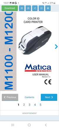 Imprimanta Card printer Matica