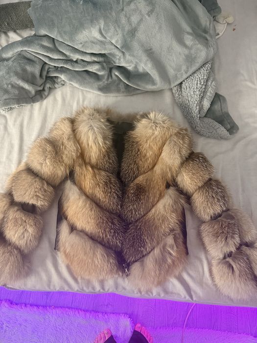 blana naturala vulpe canadiana