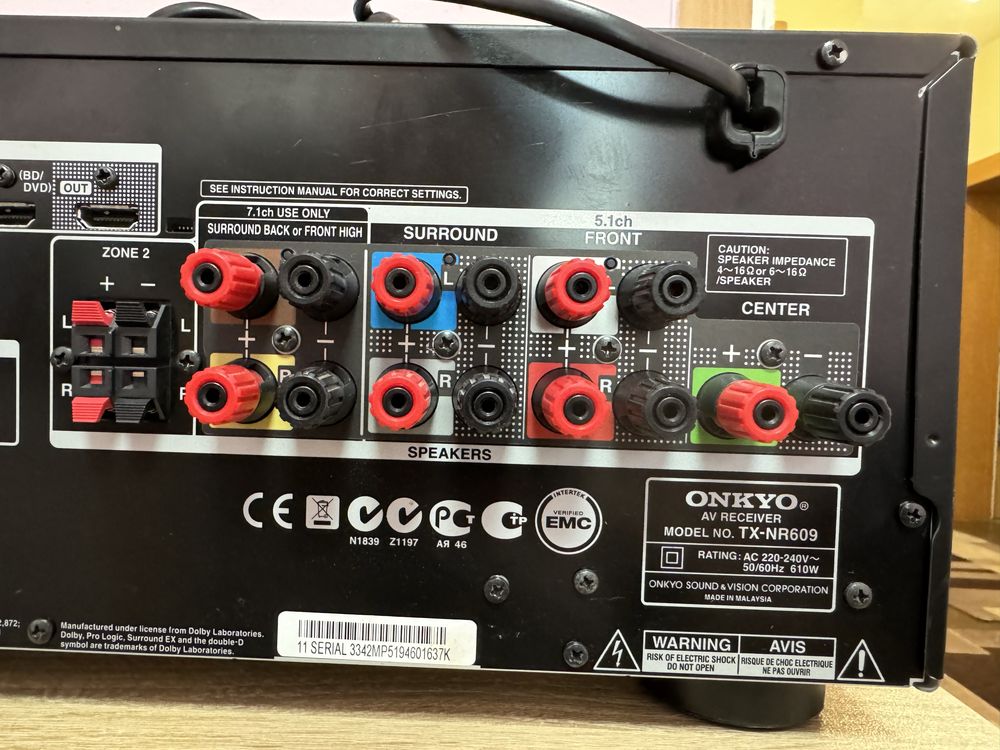 Onkyo TX-NR609 7.2 resiver