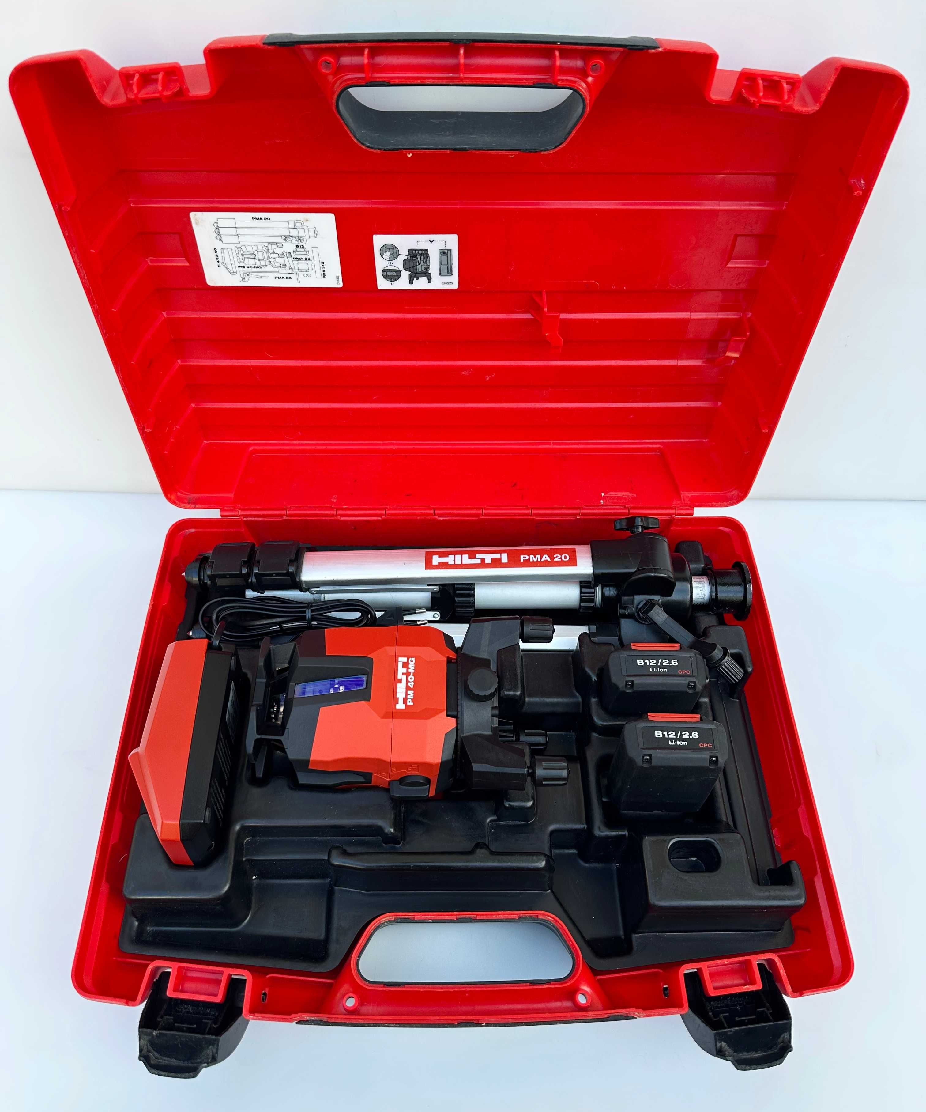 Hilti PM 40-MG - Лазер със зелен лъч като нов!