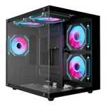 Стильный корпус для ПК с RGB-подсветкой и закалённым стеклом