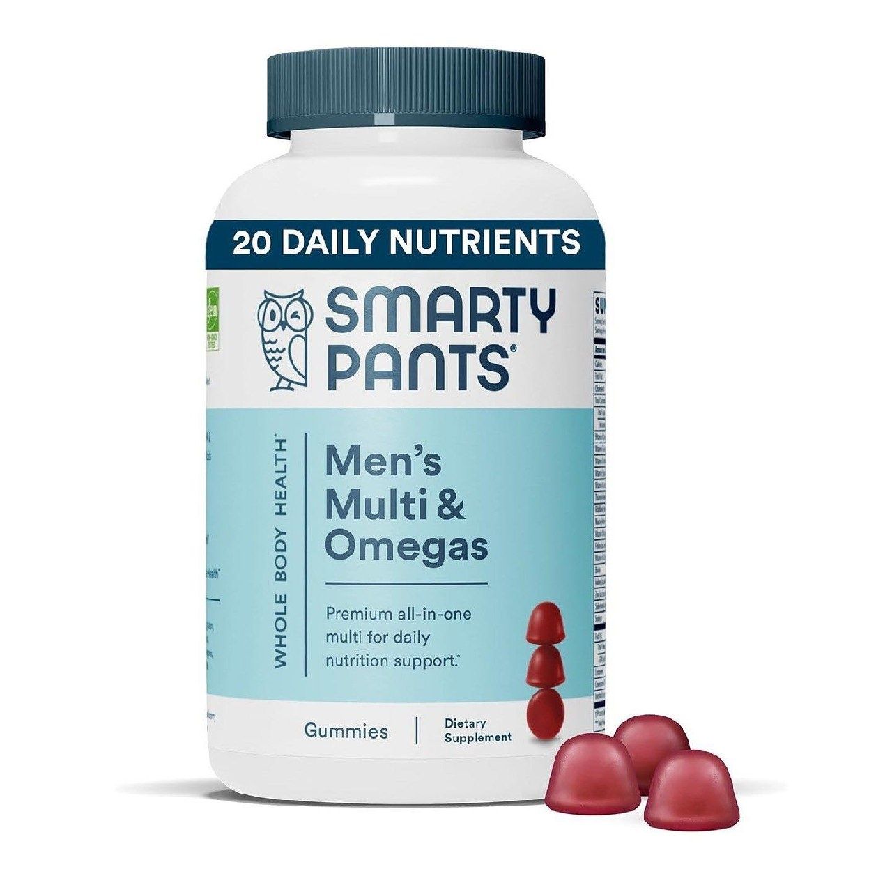 Мультивитамины SmartyPants для мужчин, жевательные таблетки: рыбий жир