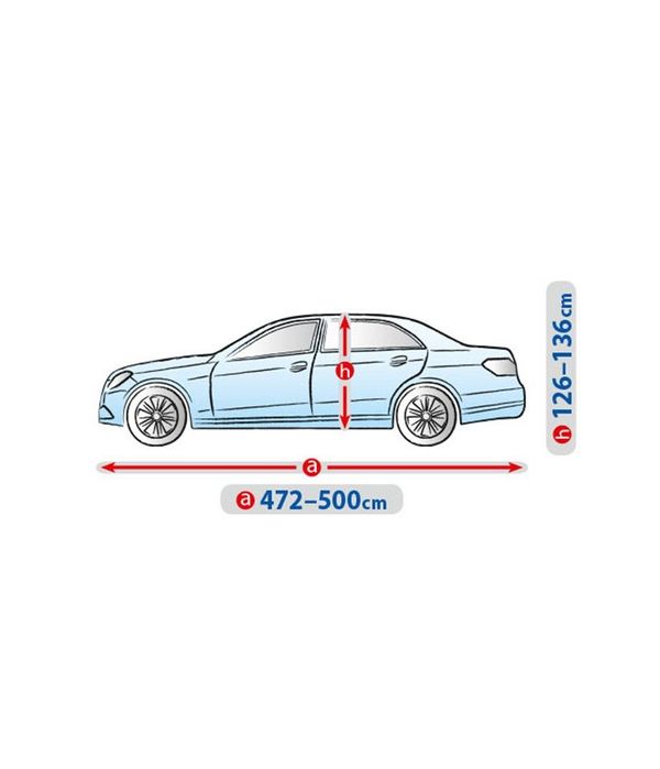 Prelata auto, husa exterioara Basic Garage XL sedan 472-500 cm