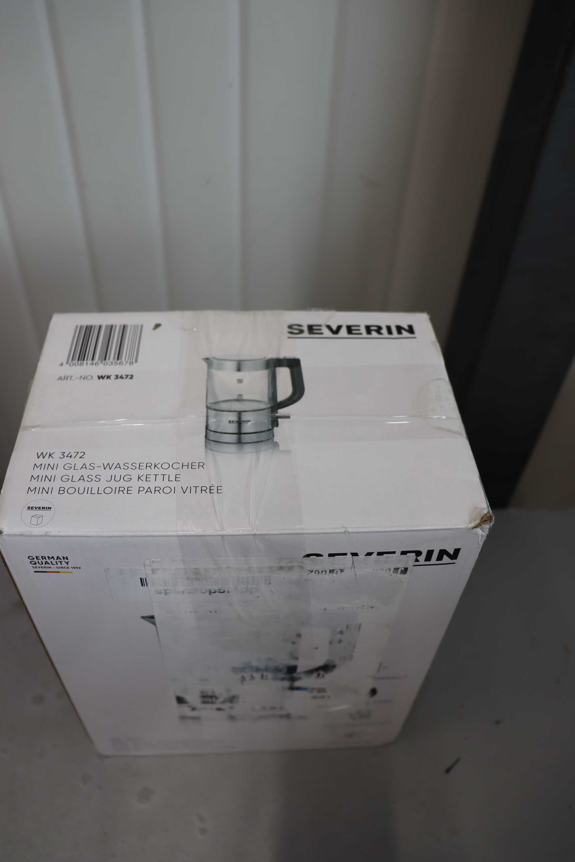 Чайник Severin WK3472, 0.5л, 1100W, Скрит нагревател, Дисплей за ниво