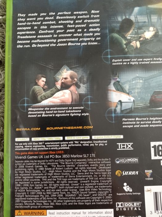 Transport curie 16 lei  orice Joc/jocuri Bourne Conspiracy Xbox360