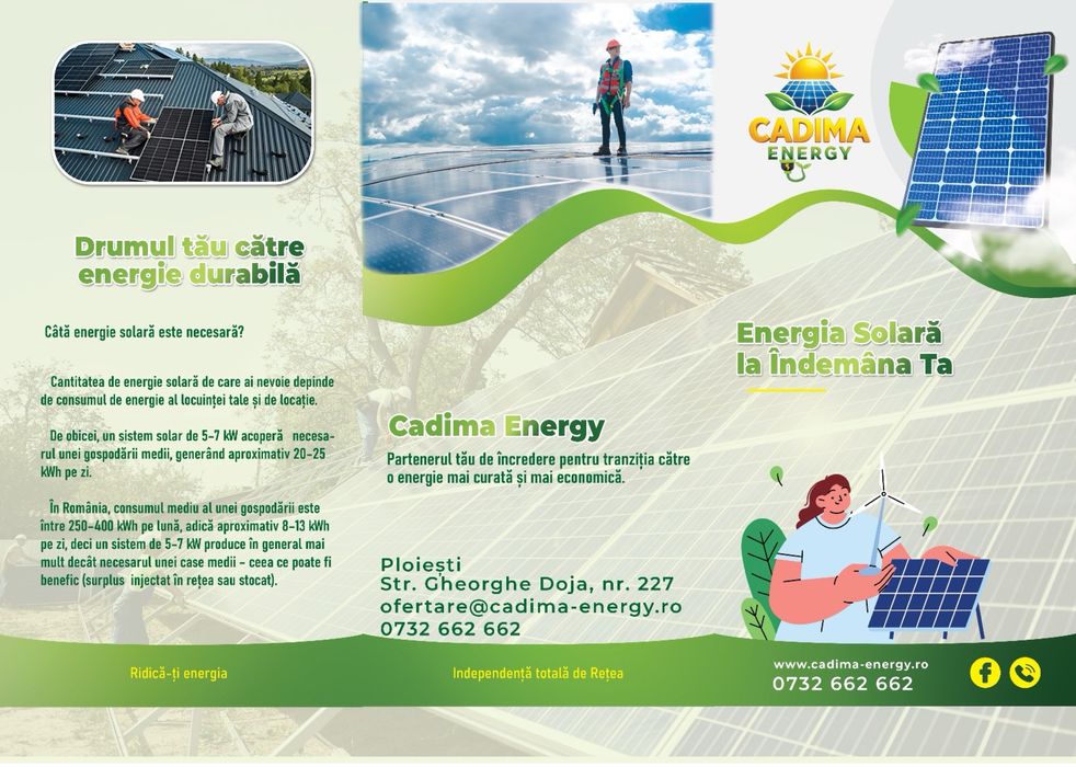 Montaj panouri fotovoltaice -Societate autorizata ANRE masuratori PRAM