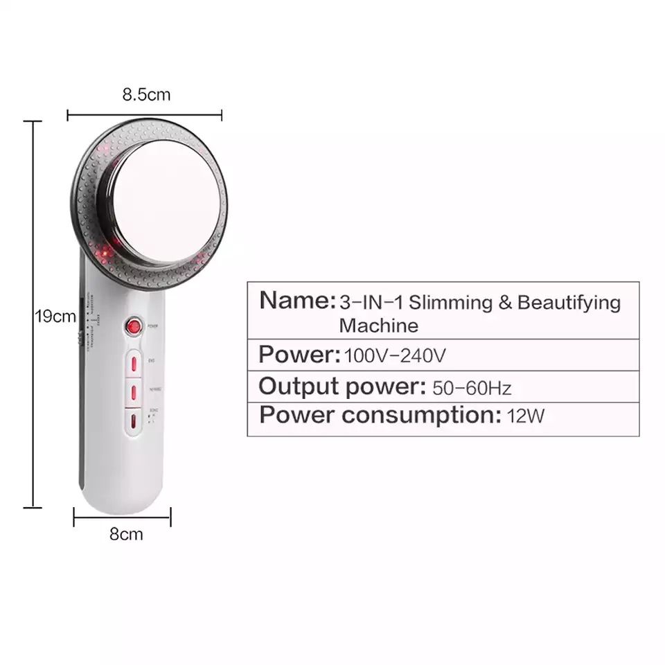 Ултразвуков уред 3 в 1, кавитация, целулит, отслабване, масаж