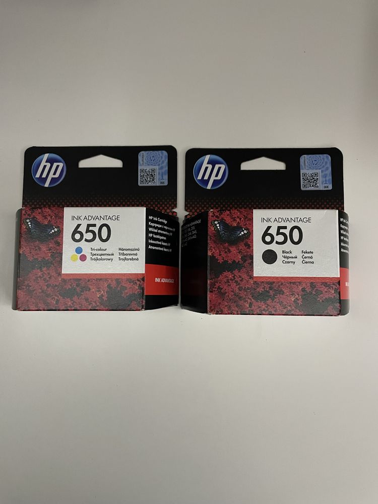 Set cartușe originale HP 650 (color/negru)