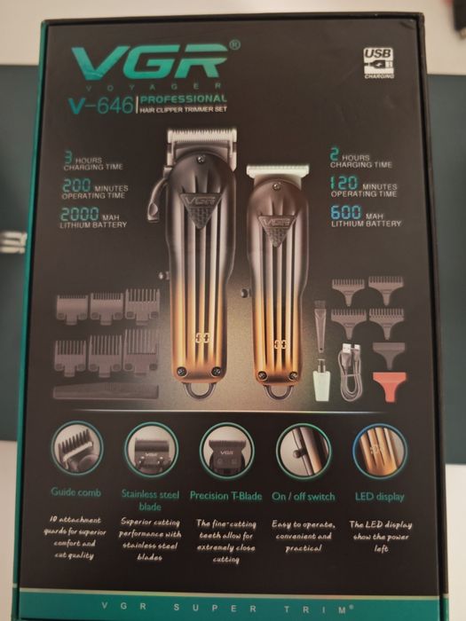 Set masina de tuns si masina de contur profesionala