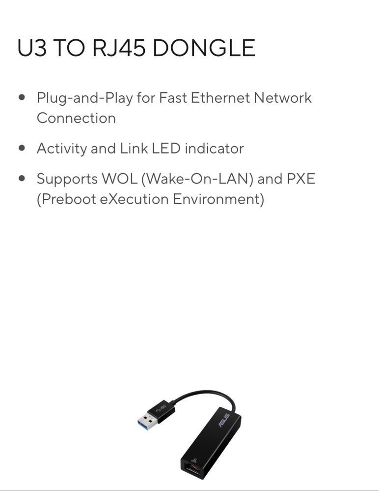 Placa retea Asus USB 3.0 -Gigabit LAN