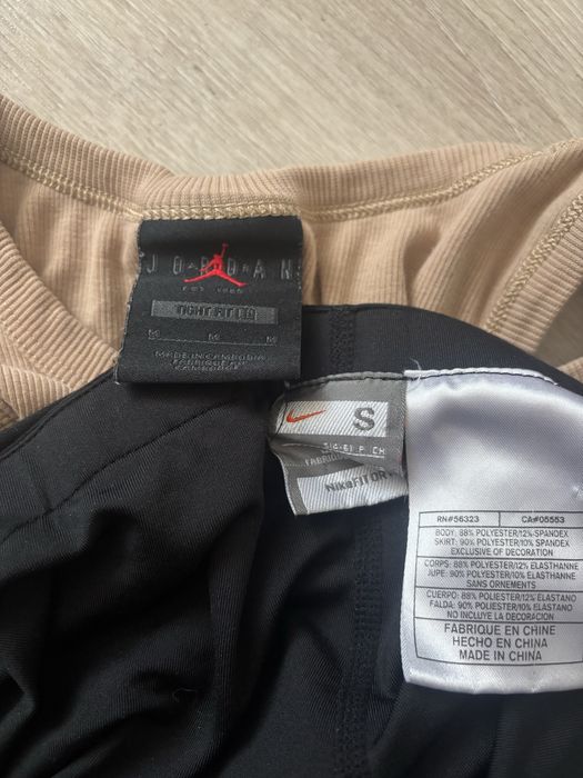 Топ jordan M и пола nike S