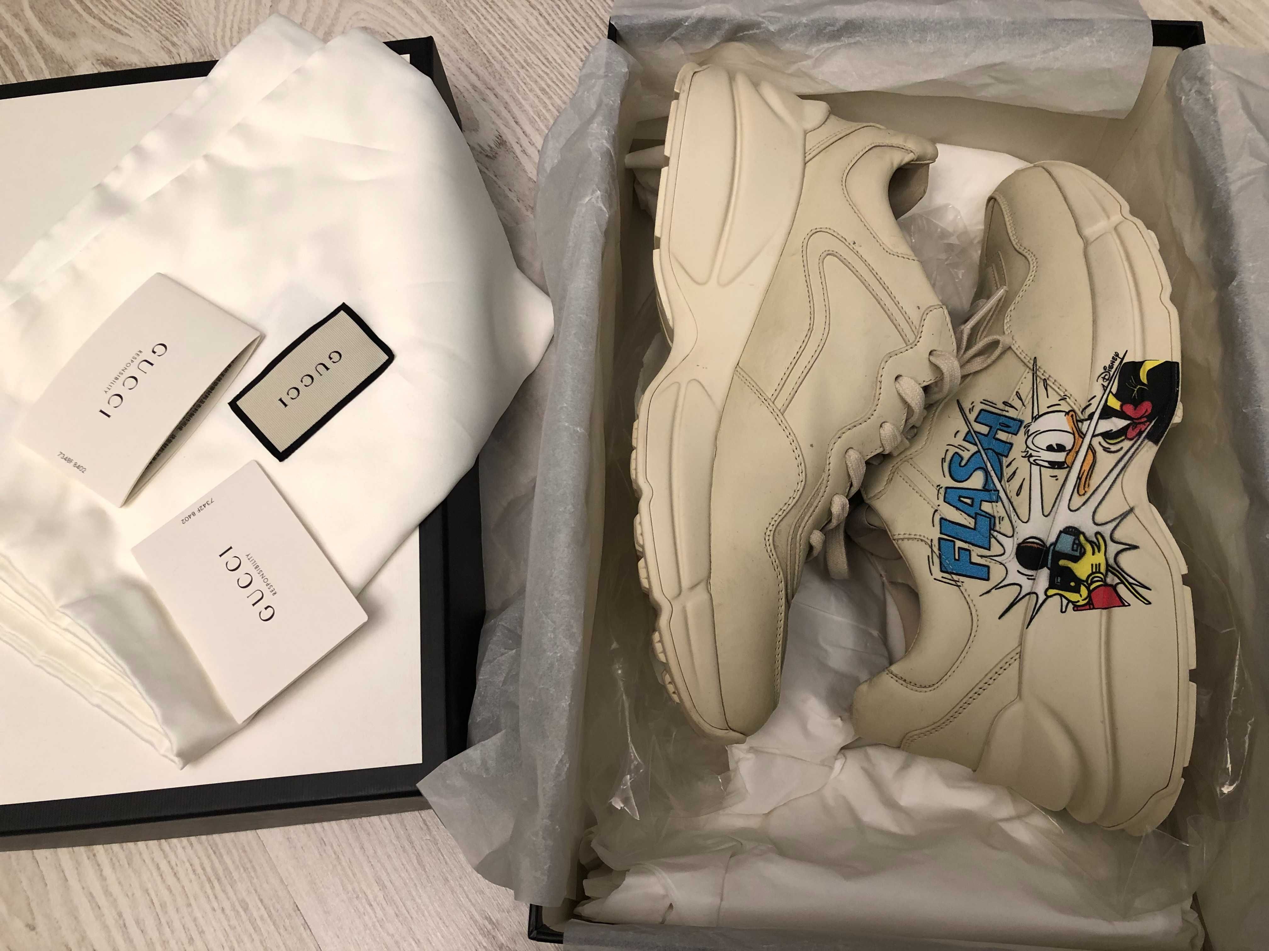 Gucci Rhyton 40,5 sneakers autentici, full box, retail 795 euro