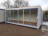 Container Fast food cu vitrina culisanta 6x2,4